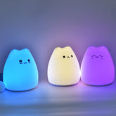 LED Night Light for Children – Soft Silicone, Touch Sensor, 7 Colors